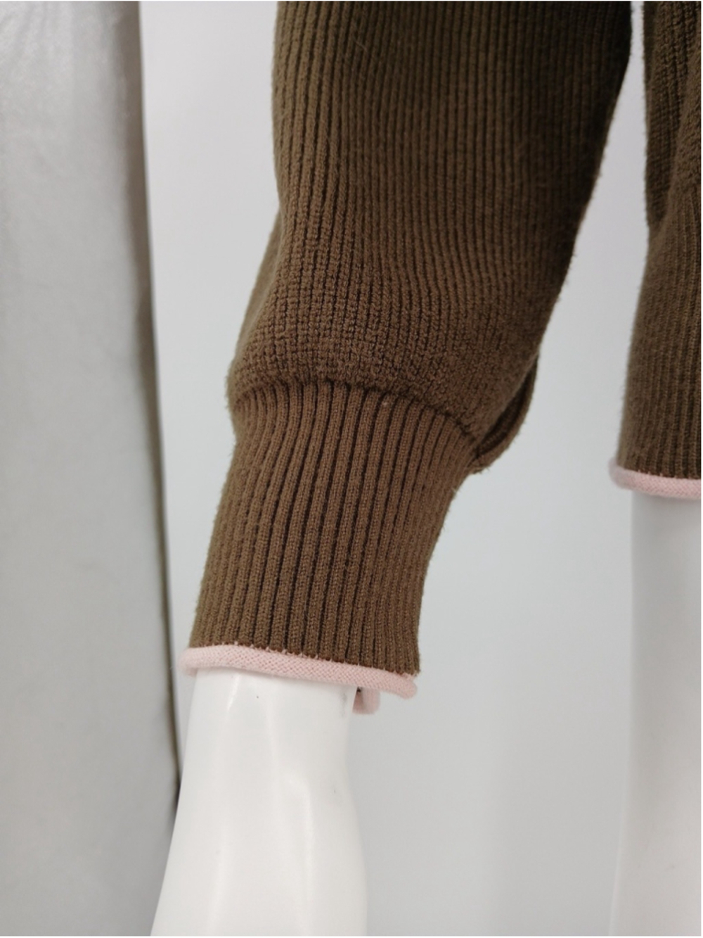 Scotch & Soda Amsterdam Womens Olive Green Ribbed Sweater Size M - Picture 5 of 11